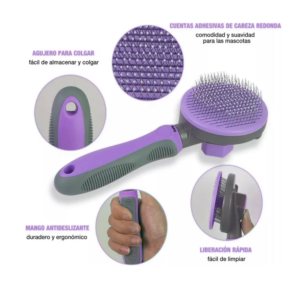 Foto 5 pulgar | Cepillo Deslanador Para Quita Pelo 2 En 1 Belug,  Violeta