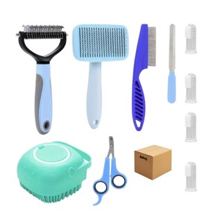 Foto 1 | Kit 10 Pz De Aseo Macotas Belug Azul Blanco