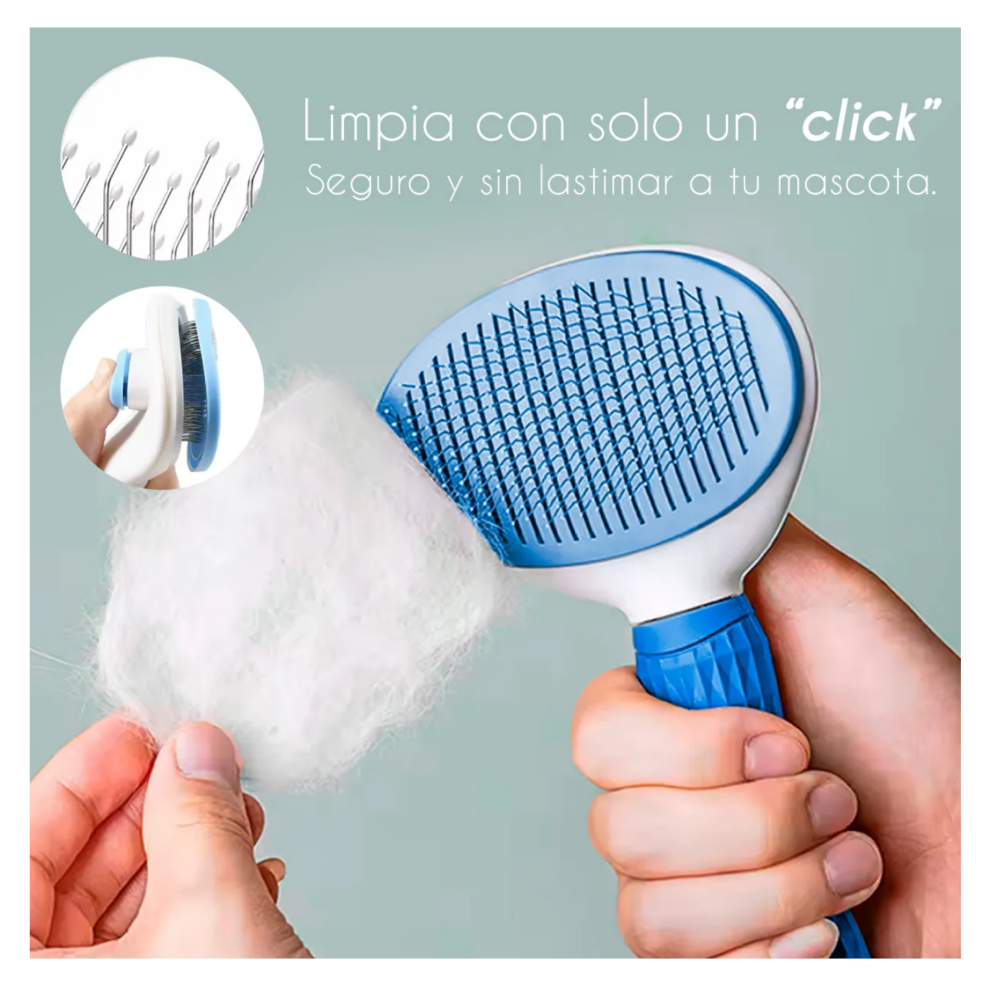 Foto 5 pulgar | Cepillo Y Rodillo Cepilla Mascota 2pz Belug   Blanco Con Azul