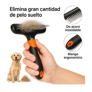 Foto 2 | Cepillo Deslanador Mascotas Lab.g Negro Naranja