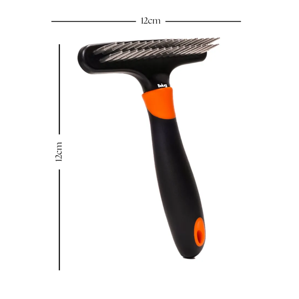 Foto 4 pulgar | Cepillo Deslanador Mascotas Belug  Negro Naranja