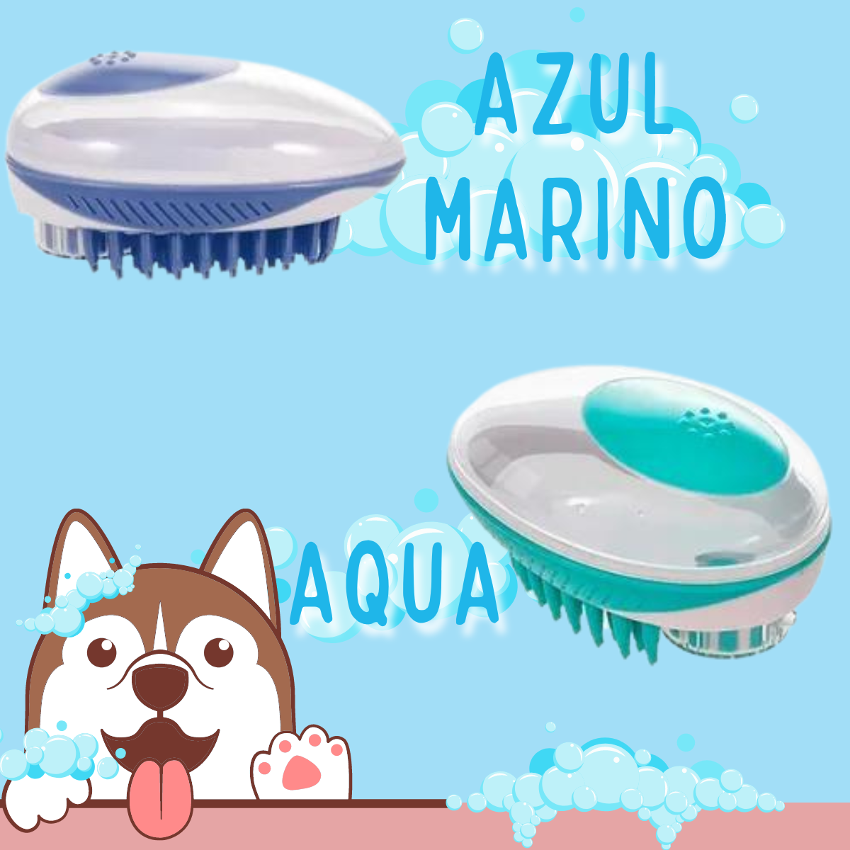 Foto 4 pulgar | Cepillo Dispensador Jabón Para Baño Mascotas Perros