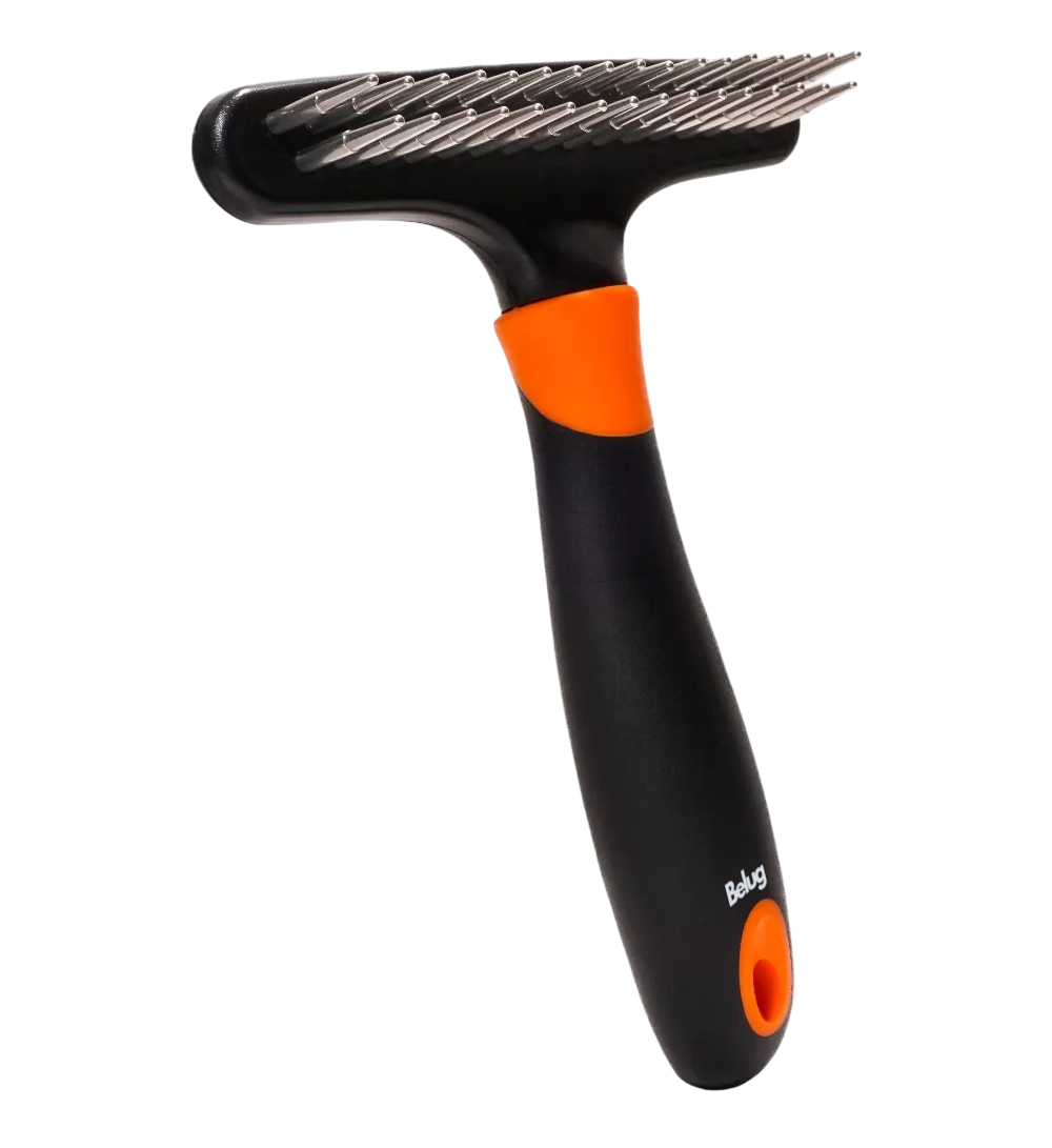 Foto 2 pulgar | Cepillo Deslanador Belug Mascotas Negro Naranja