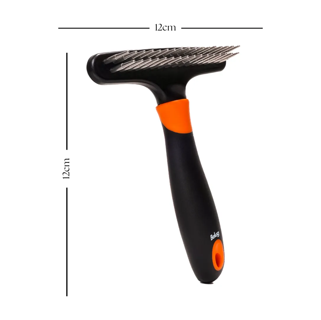 Foto 5 pulgar | Cepillo Deslanador Belug Mascotas Negro Naranja