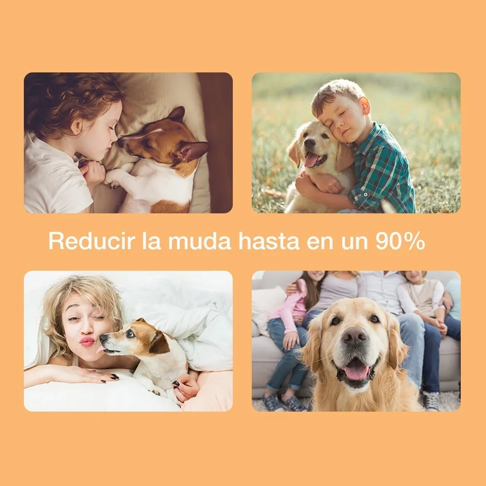 Foto 6 pulgar | Cepillo Deslanador Belug  Mascotas Naranja Gris