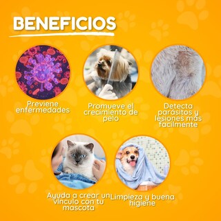 Foto 4 | Kit Cepillo Y Tijeras Mascota Lab.g 7pz Colores