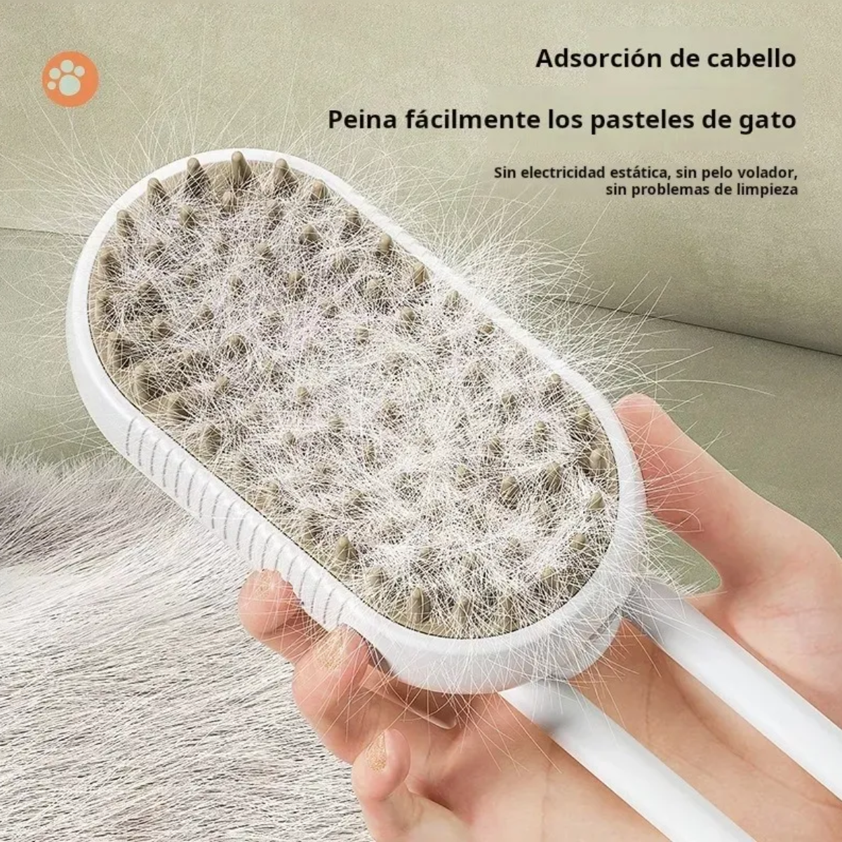 Foto 3 pulgar | Cepillo De Vapor Para Mascota Eo Safe Imports Esi-20216 Marron