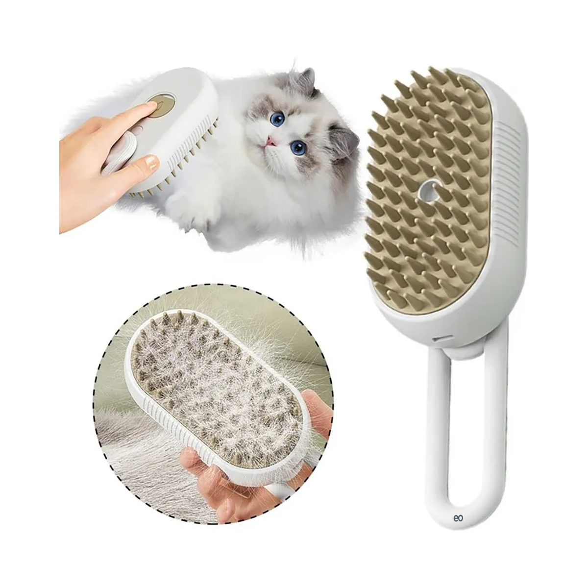 Foto 4 pulgar | Cepillo De Vapor Para Mascota Eo Safe Imports Esi-20216 Marron