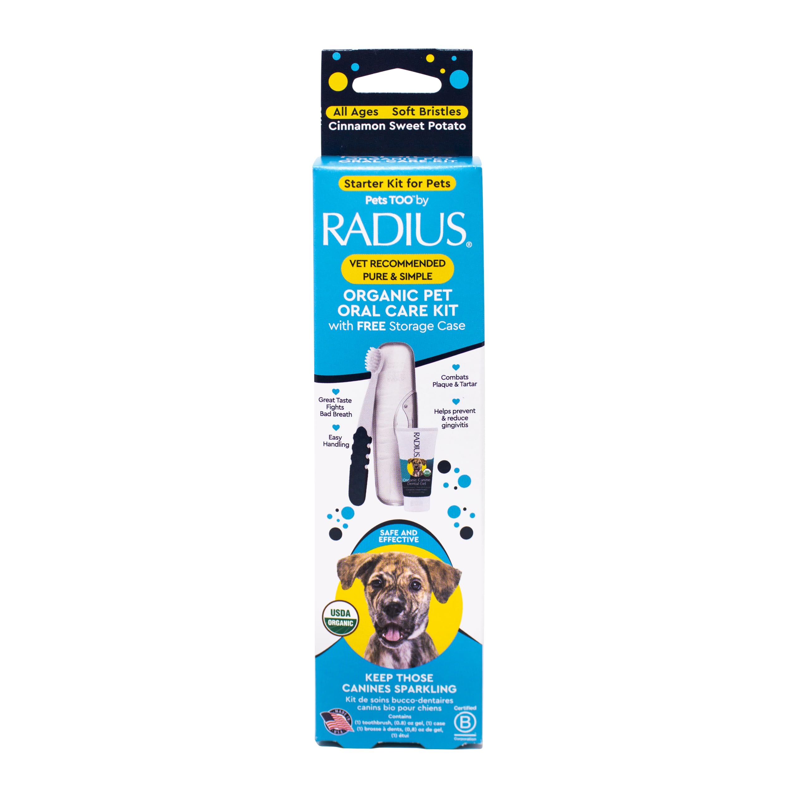 Foto 2 pulgar | Kit Dental Para Perros Radius Usda Organic Dental Solutions - Venta Internacional.