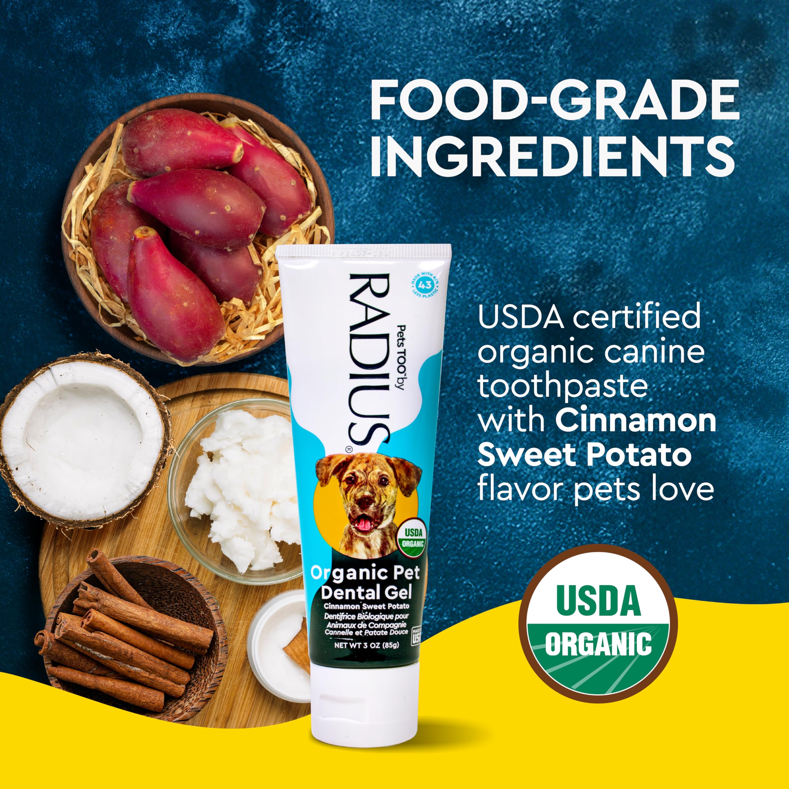 Foto 6 pulgar | Kit Dental Para Perros Radius Usda Organic Dental Solutions - Venta Internacional.