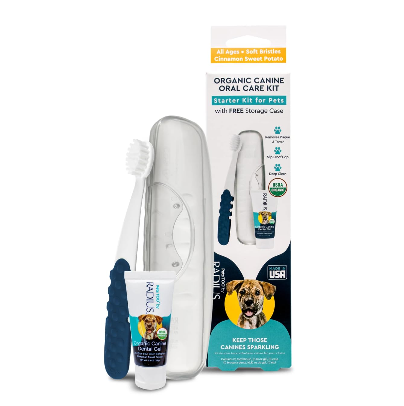 Foto 8 pulgar | Kit Dental Para Perros Radius Usda Organic Dental Solutions - Venta Internacional.