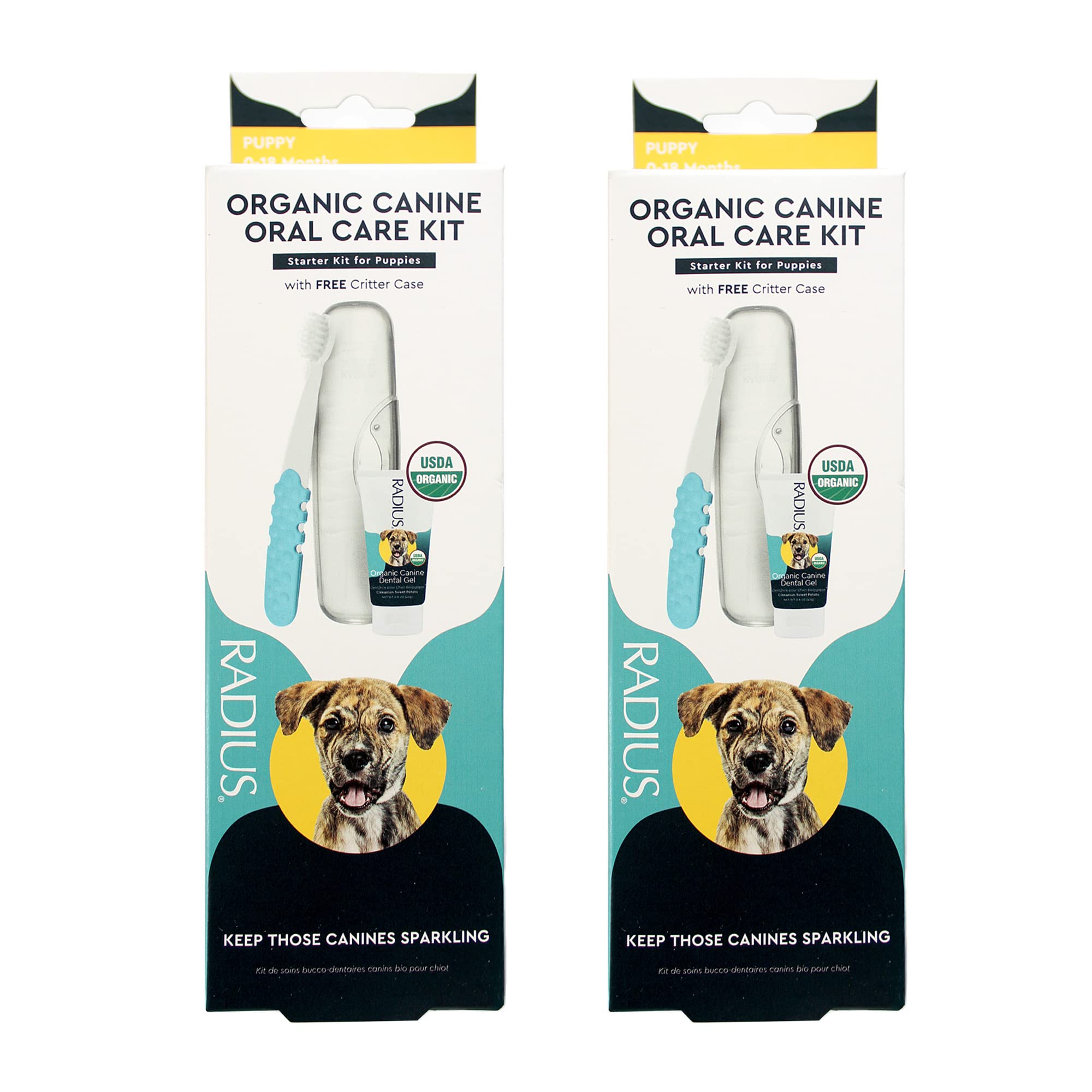 Foto 1 | Puppy Dental Kit Radius - Cepillo De Dientes Orgánico Y Pasta De Dientes De 24 Ml - Venta Internacional.