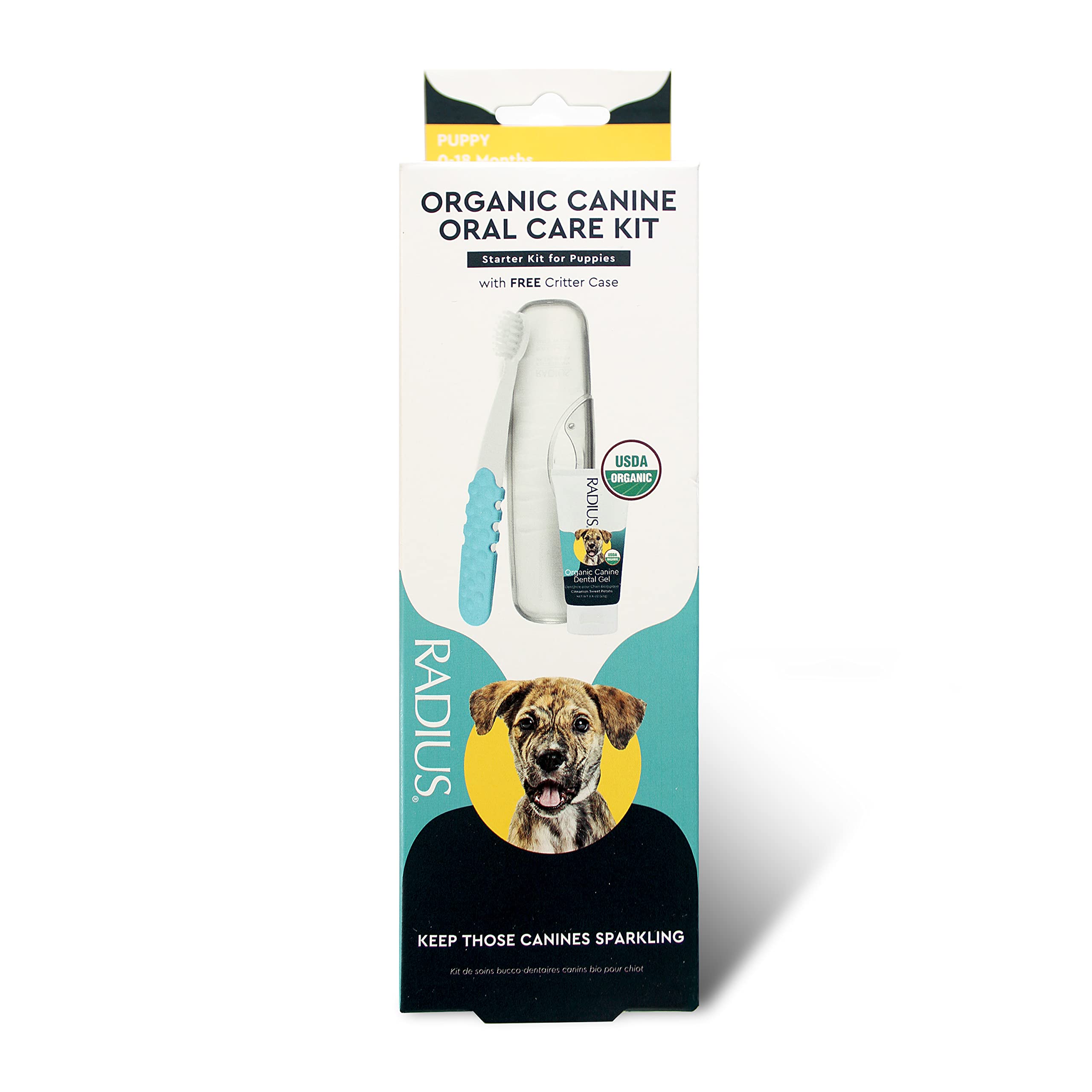 Foto 2 | Puppy Dental Kit Radius - Cepillo De Dientes Orgánico Y Pasta De Dientes De 24 Ml - Venta Internacional.