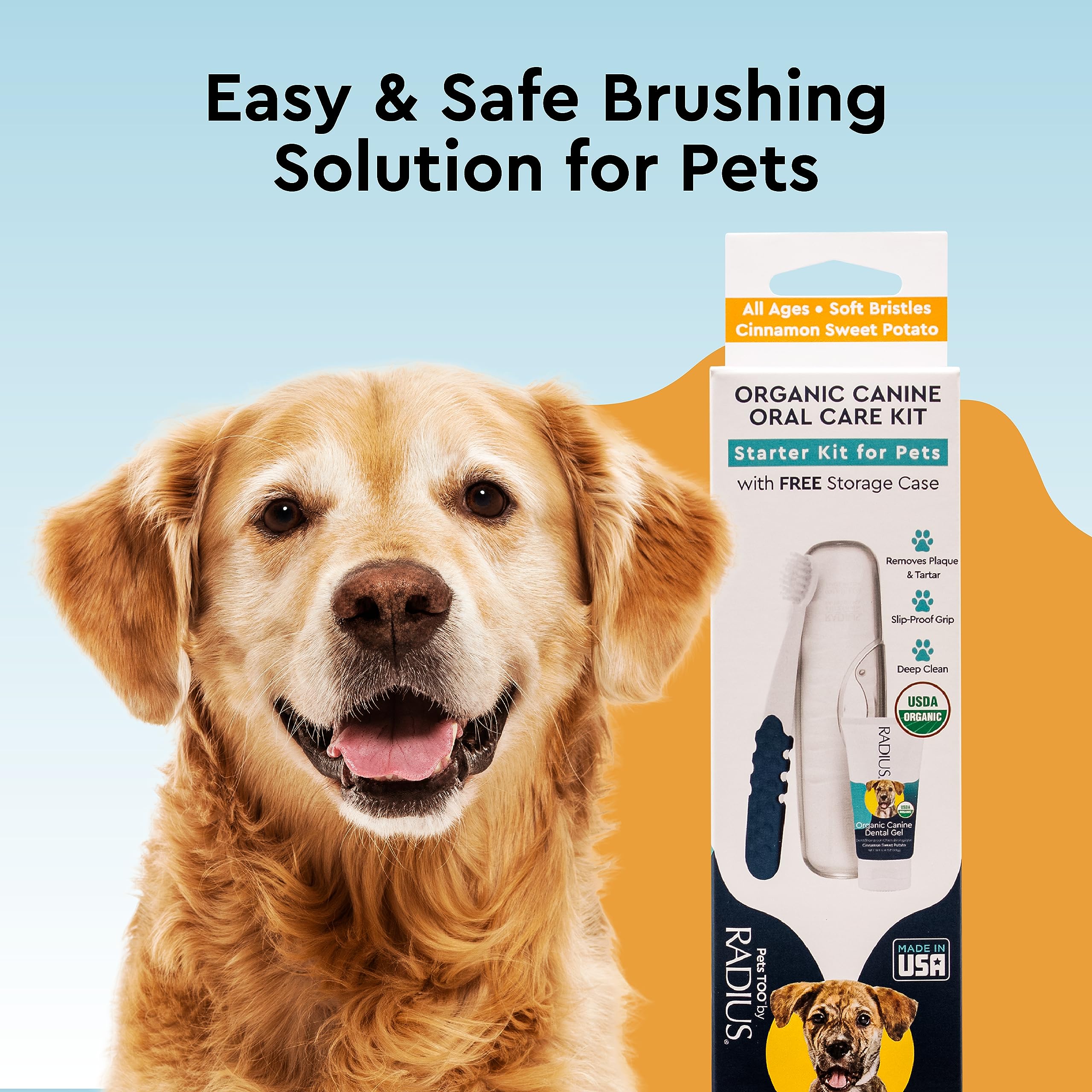 Foto 7 | Puppy Dental Kit Radius - Cepillo De Dientes Orgánico Y Pasta De Dientes De 24 Ml - Venta Internacional.