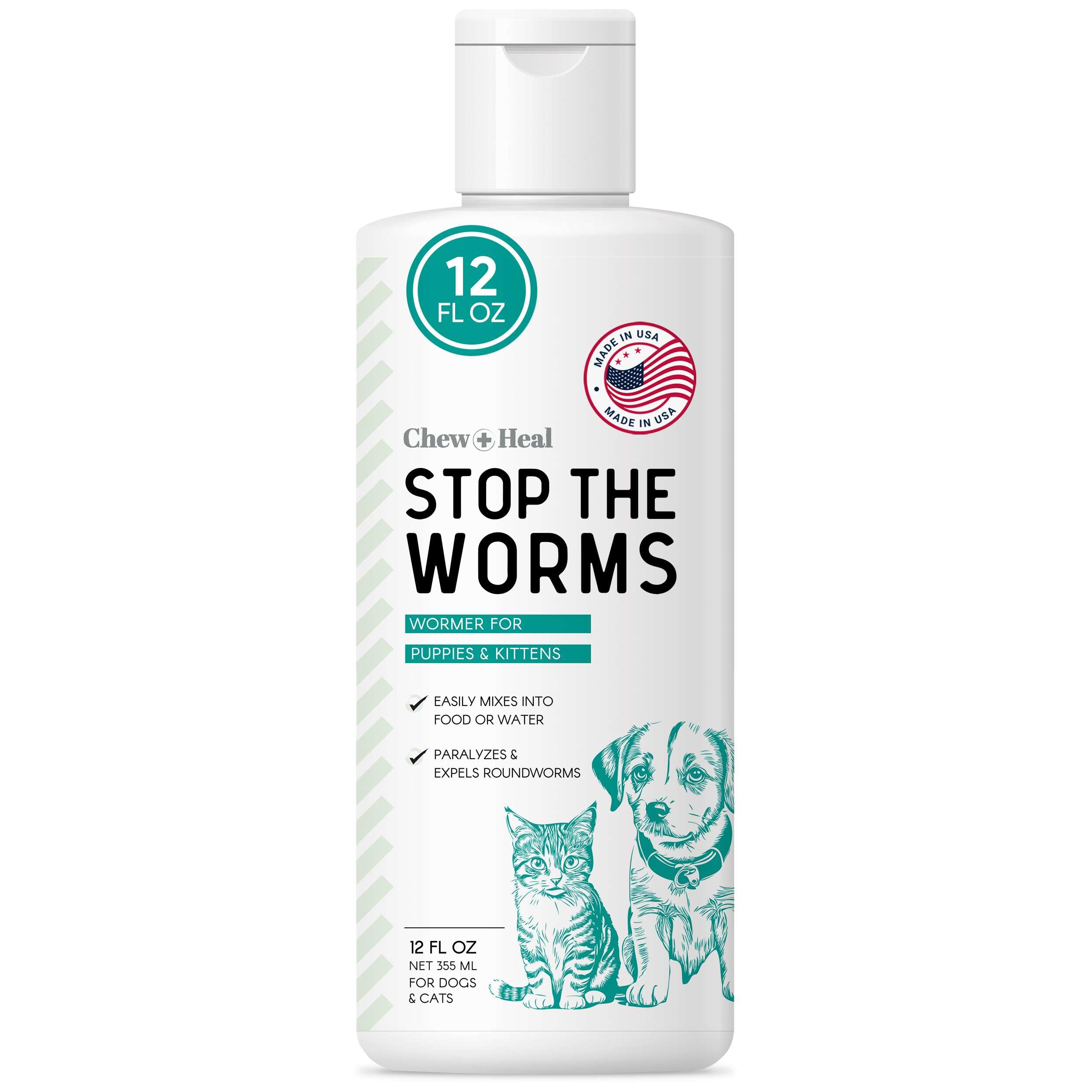 Foto 1 | Líquido Antiparasitario Dewormer Chew + Heal  355 Ml  Para Perros Y Gatos - Venta Internacional.
