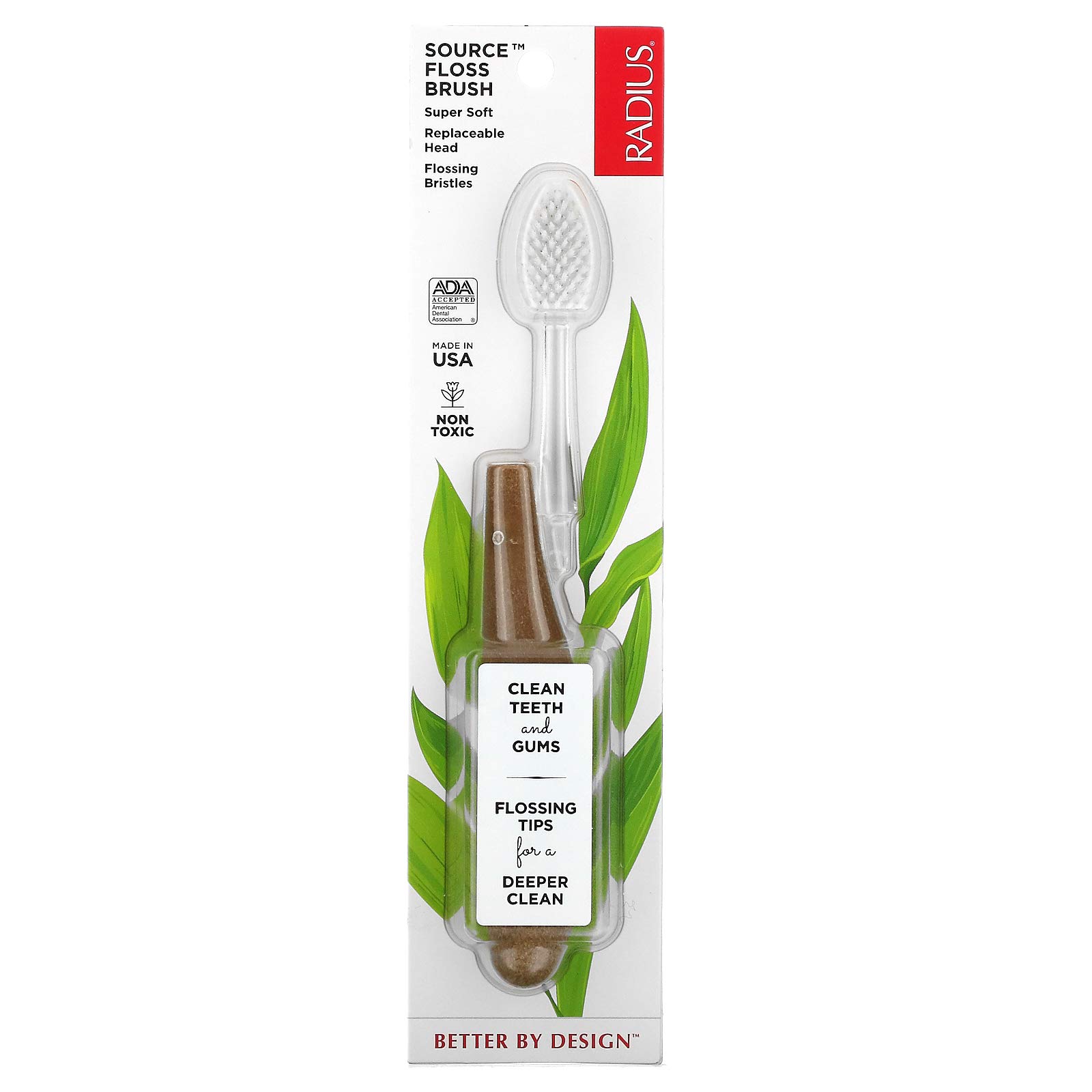 Foto 2 pulgar | Cepillo De Dientes Radius Source Floss Super Soft 1 Unidad - Venta Internacional.