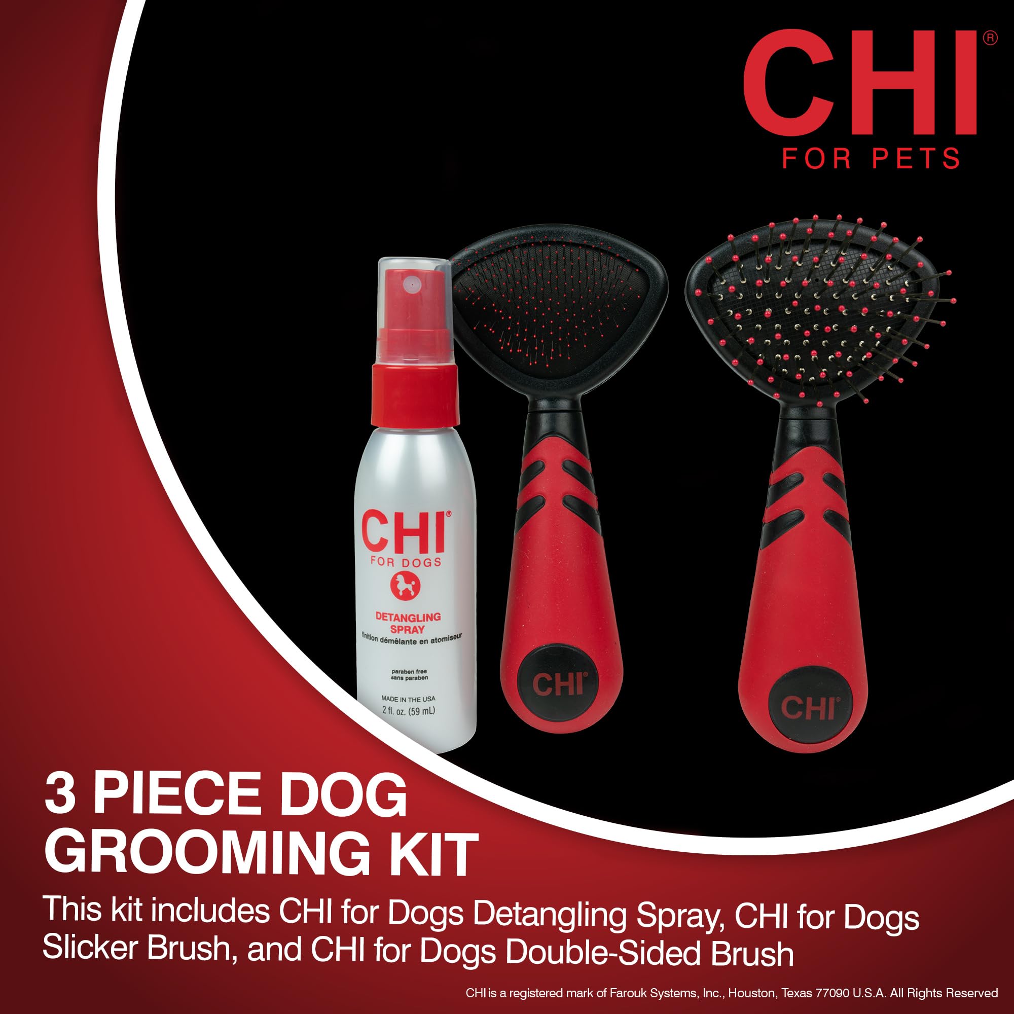 Foto 3 pulgar | Kit De Aseo Chi Para Perros Pequeños  Desenredante Con Spray - Venta Internacional.