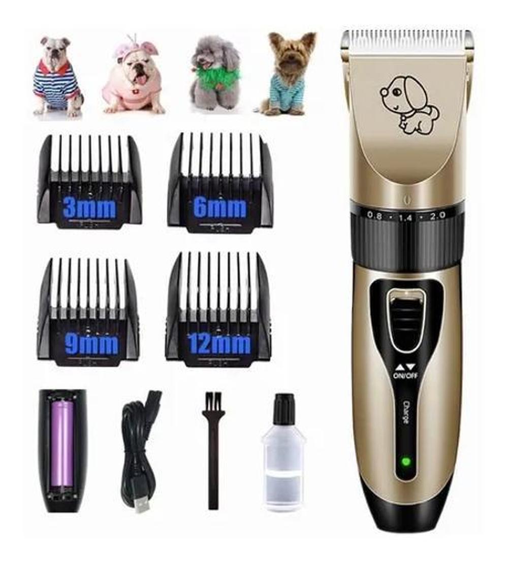 Foto 3 pulgar | Kit Máquina Rasuradora y Cortadora de Pelo para Mascotas Genérica color Dorado