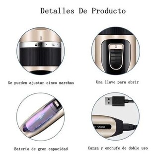 Foto 3 | Kit Máquina Rasuradora y Cortadora de Pelo para Mascotas Genérica color Dorado