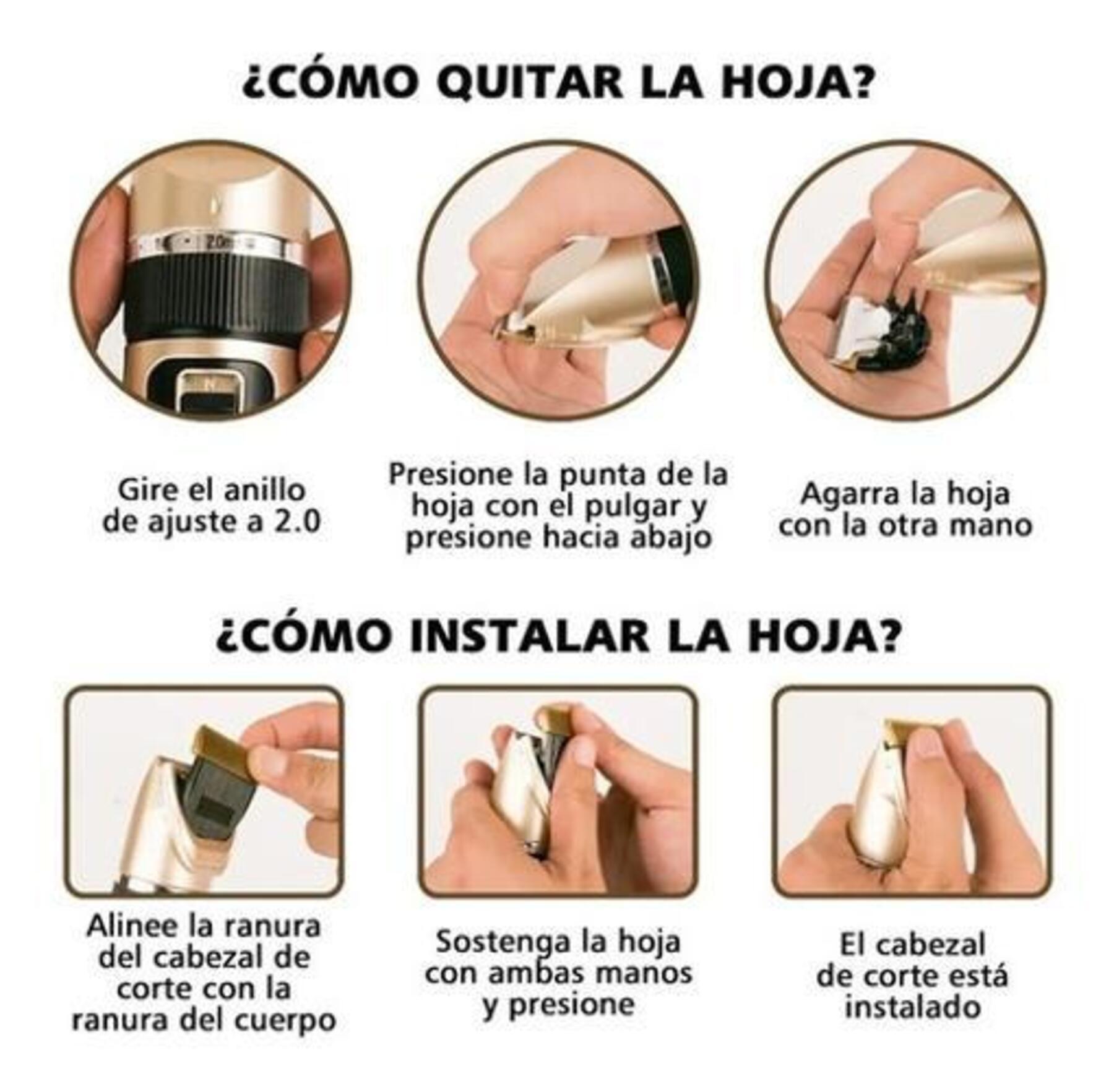 Foto 4 pulgar | Máquina Rasuradora y Cortadora Estética Mascotas color Dorado
