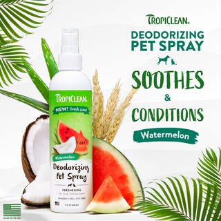 Foto 2 | Spray Desodorizante Tropiclean Watermelon Para Gato Y Perro, 240 Ml - Venta Internacional.