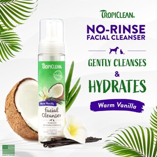 Foto 2 | Limpiador Facial Sin Agua Tropiclean Warm Vanilla 220 Ml Para Perros - Venta Internacional.