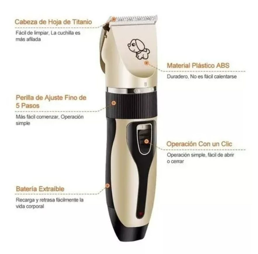 Foto 3 pulgar | Cortadora De Pelo Para Perros Y Gatos Con Carga Usb - Venta Internacional.