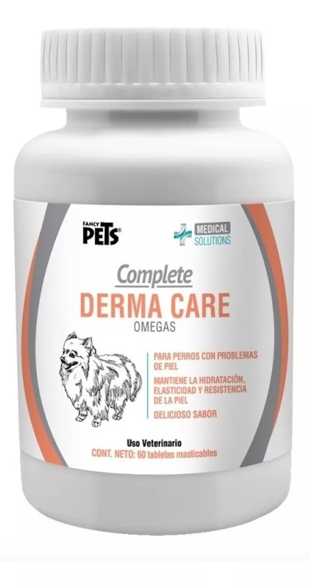Foto 2 pulgar | Medical Solutions Complete Derma Care Para Perro Tabletas Masticables Para Piel Y Pelaje, 60 Tabletas