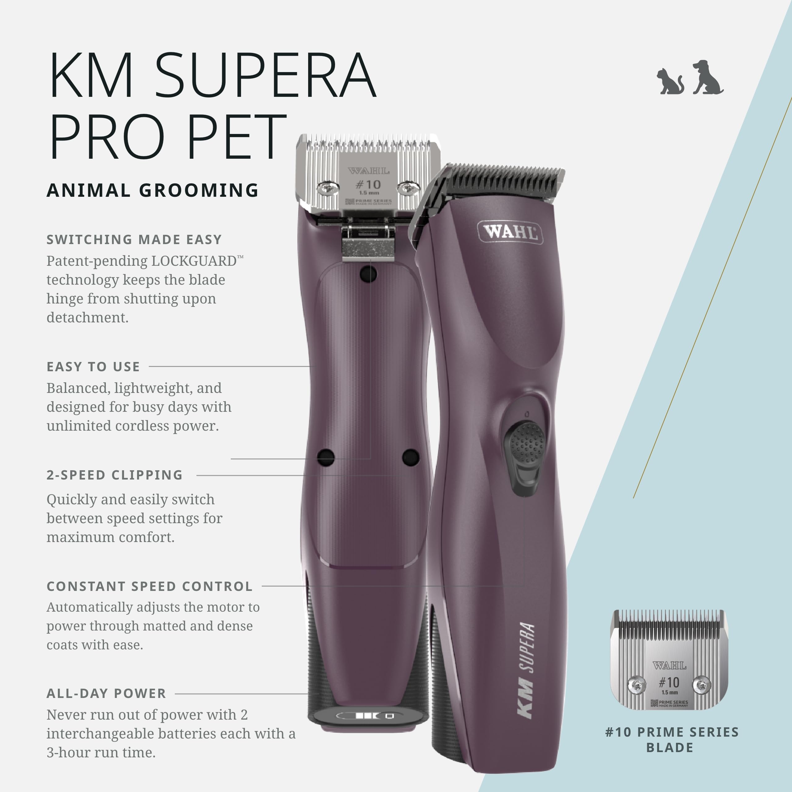 Foto 3 pulgar | Cortapelos Inalámbrico Wahl KM Supera Pro Animal Inalámbrico - Venta Internacional