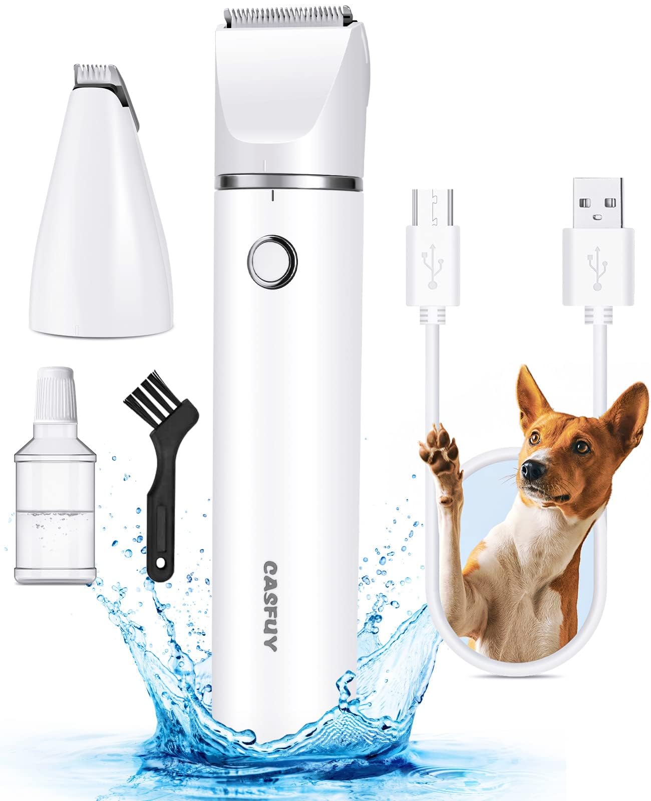 Recortadora De Patas Casfuy Inalámbrica Para Perros Con Doble Cuchilla Recargable Por Usb - Venta Internacional.