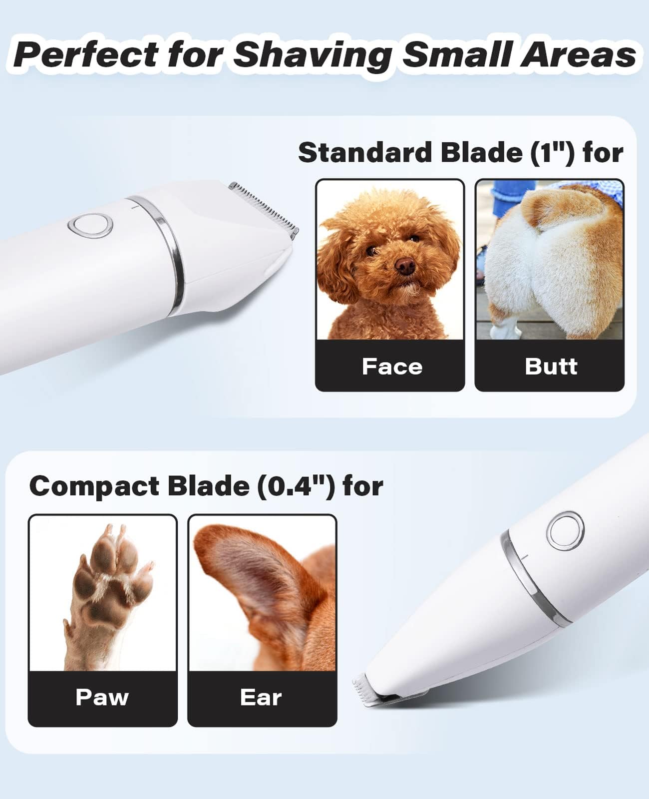 Foto 7 pulgar | Recortadora De Patas Casfuy Inalámbrica Para Perros Con Doble Cuchilla Recargable Por Usb - Venta Internacional.