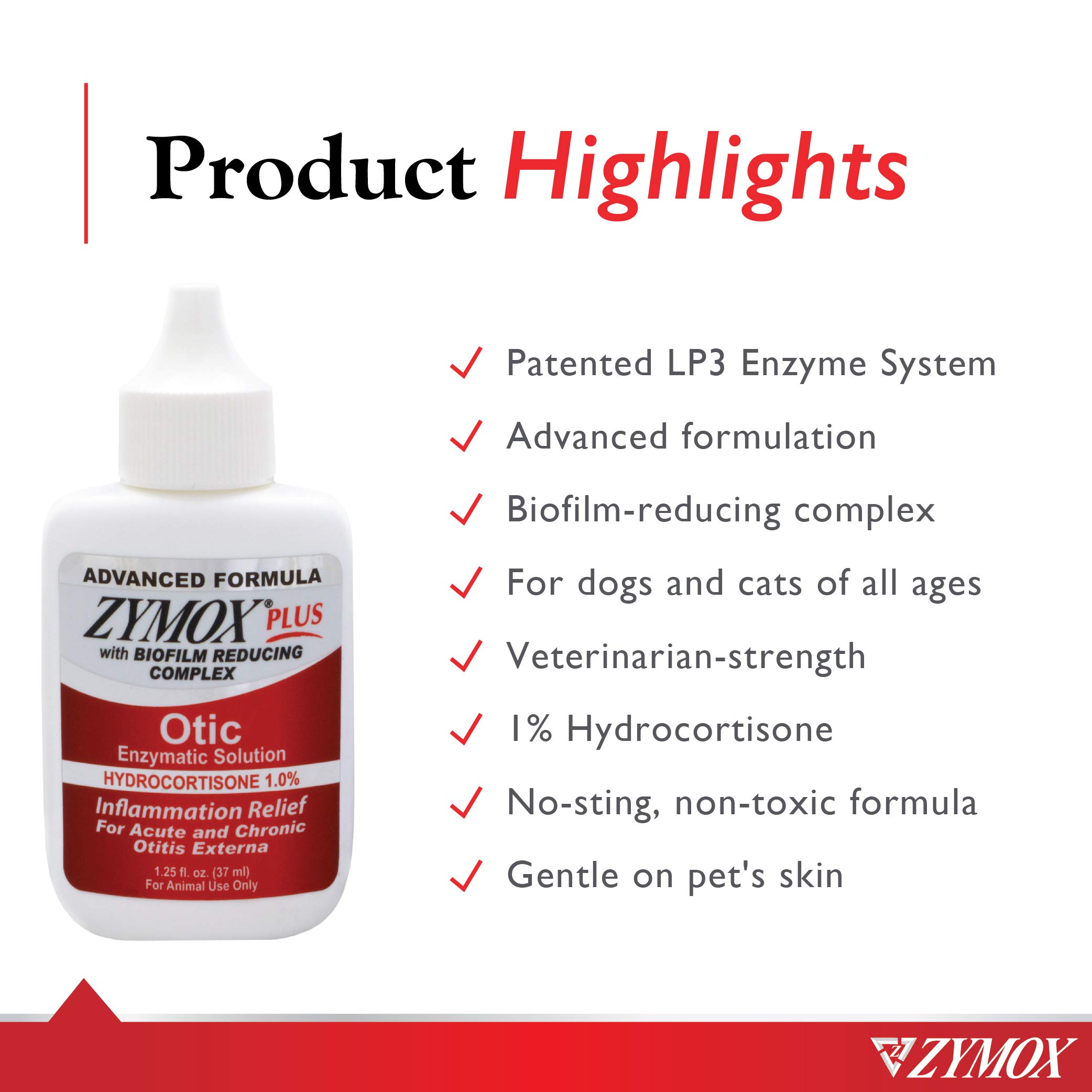 Foto 4 pulgar | Solución Auditiva Zymox Advanced Otic Plus Para Perros Y Gatos - Venta Internacional.