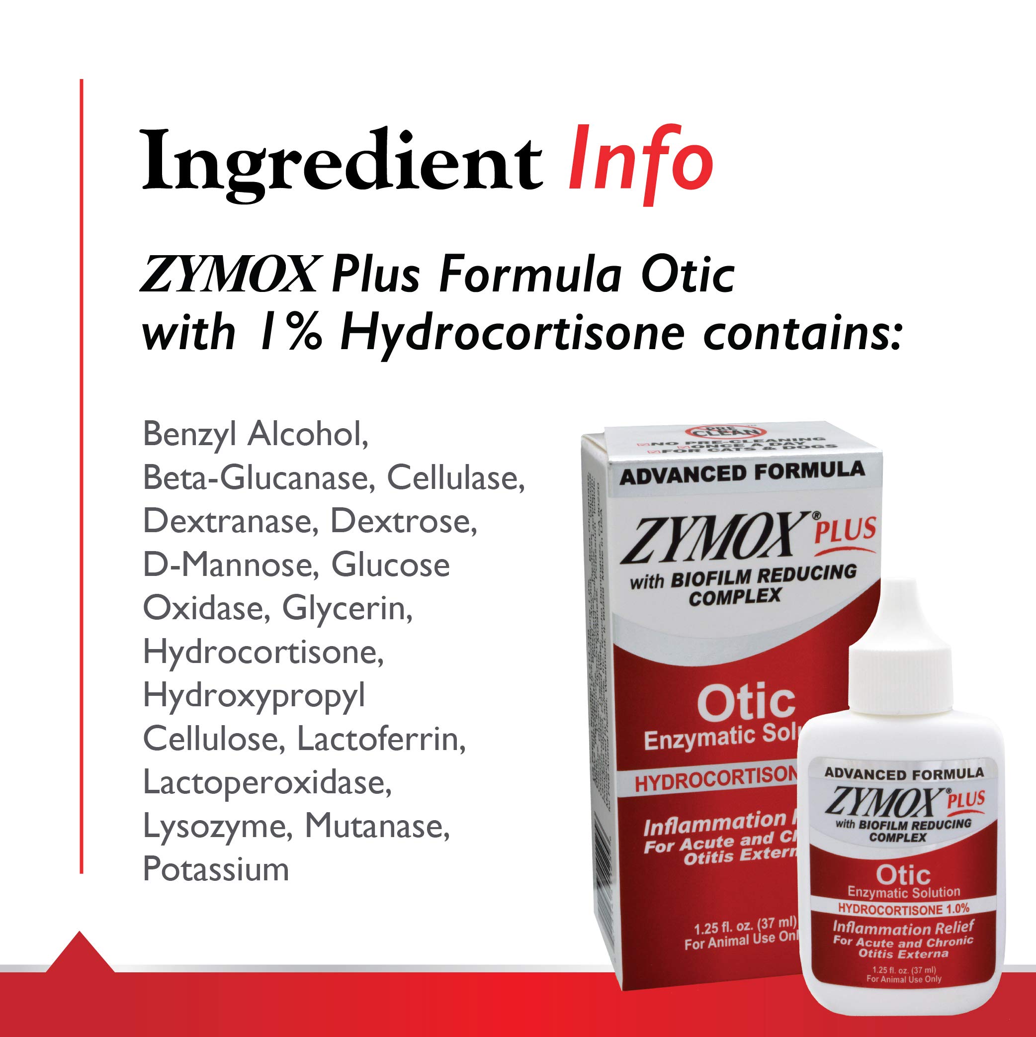 Foto 6 pulgar | Solución Auditiva Zymox Advanced Otic Plus Para Perros Y Gatos - Venta Internacional.