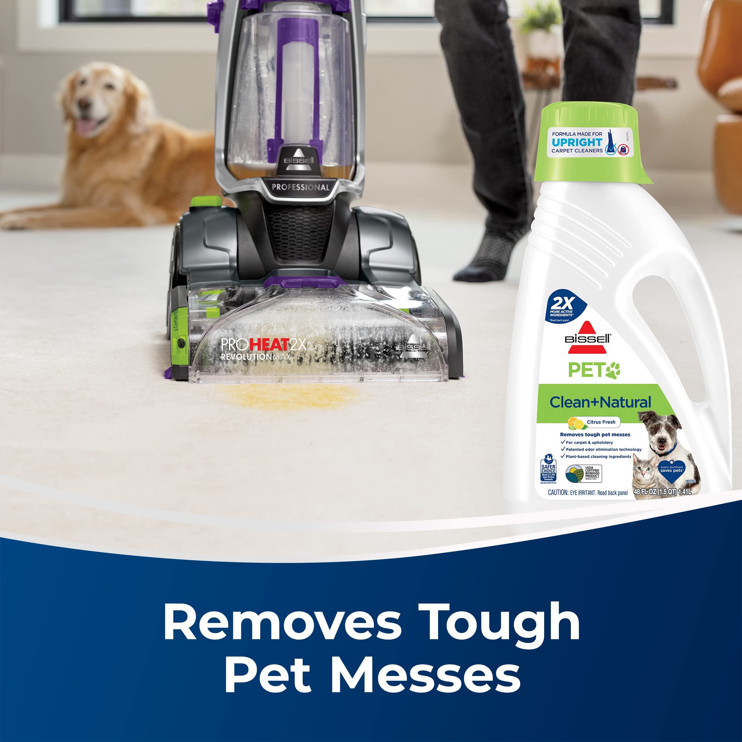 Foto 5 pulgar | Fórmula Limpiadora De Alfombras Bissell Clean & Natural 1.42l - Venta Internacional.