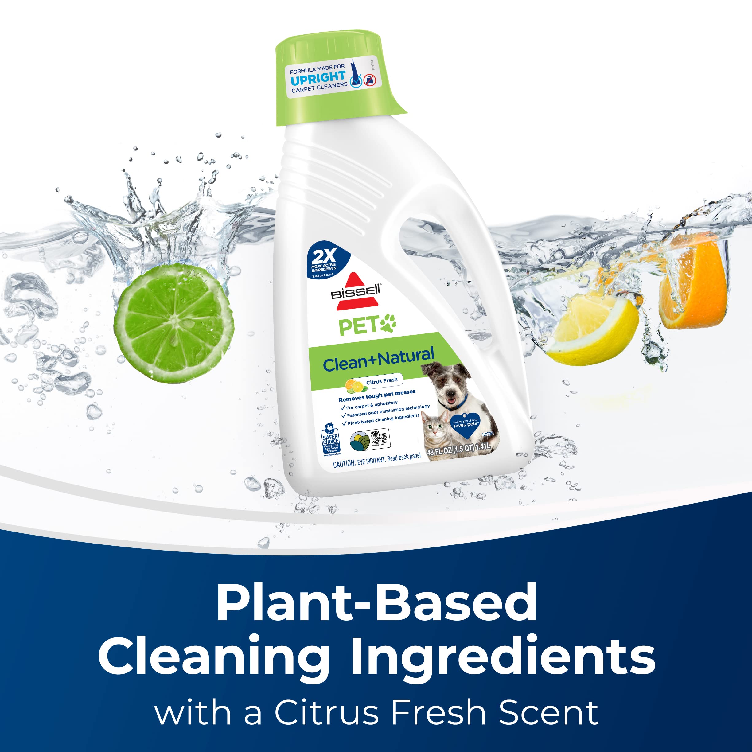 Foto 5 | Fórmula Limpiadora De Alfombras Bissell Clean & Natural 1.42l - Venta Internacional.