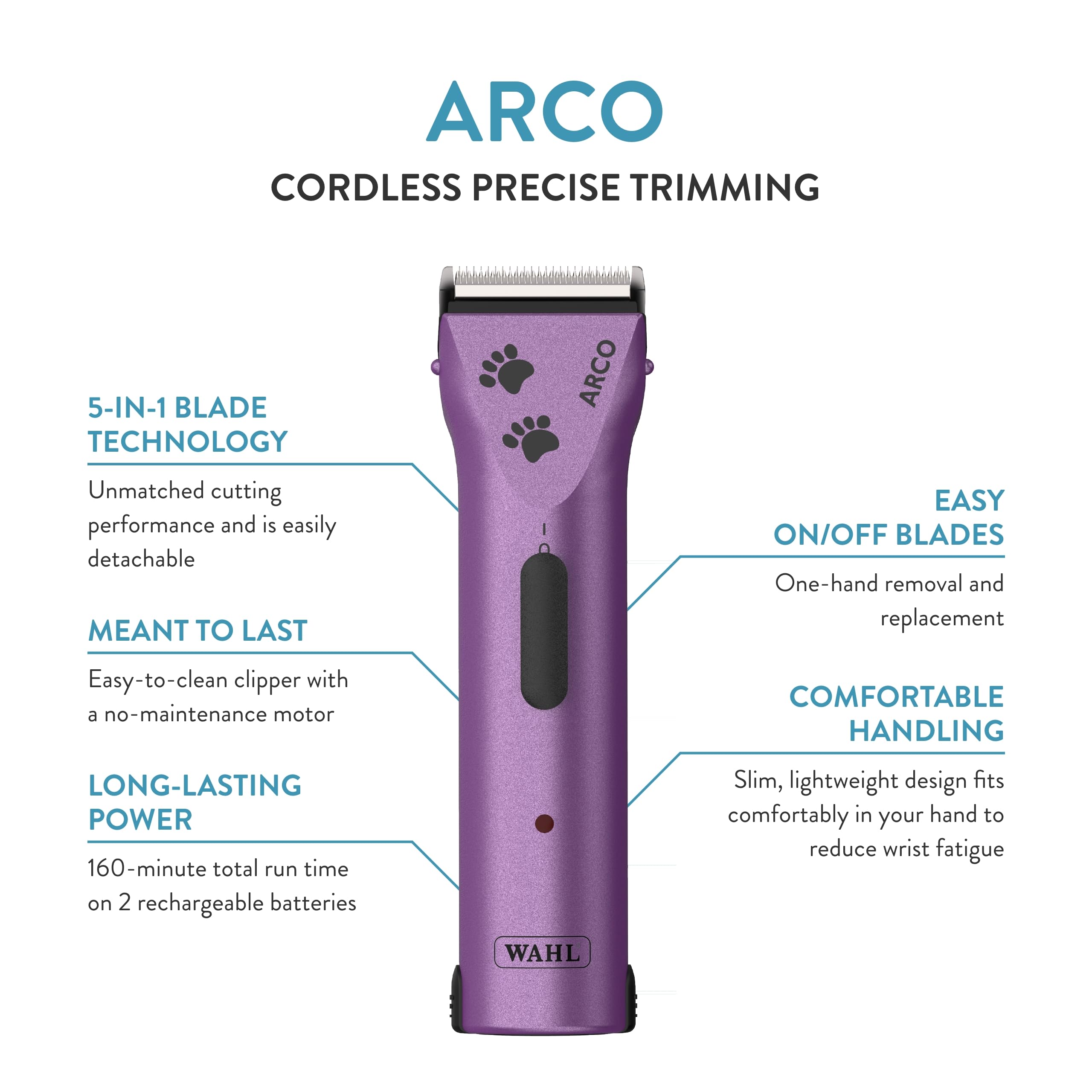 Foto 2 | Kit Cortapelos Inalámbrico Wahl Professional Animal Arco Pet - Venta Internacional.