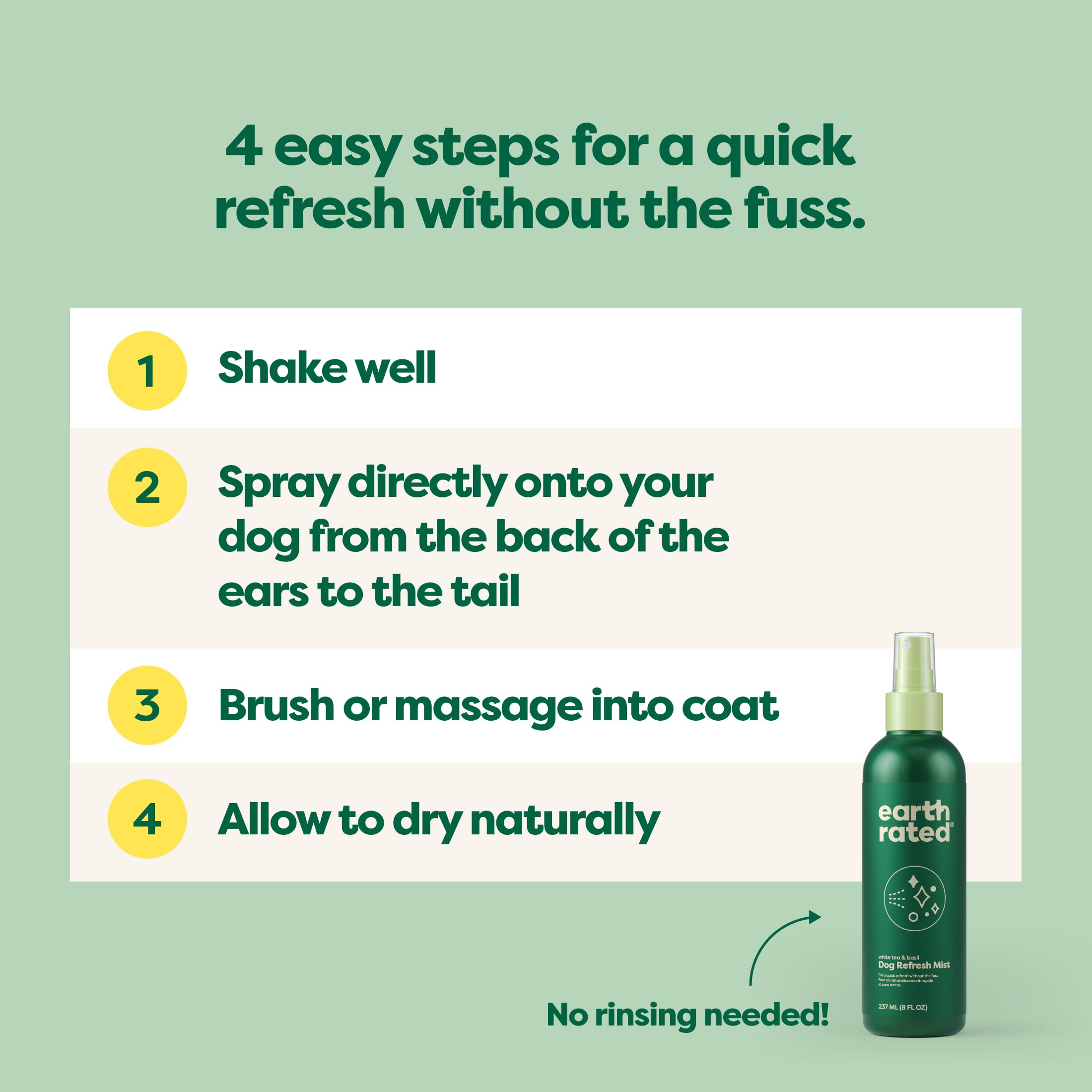 Foto 6 pulgar | Aerosol Desodorizante Para Perros, Té Blanco Refrescante De Calidad Ambiental, 240 Ml - Venta Internacional.