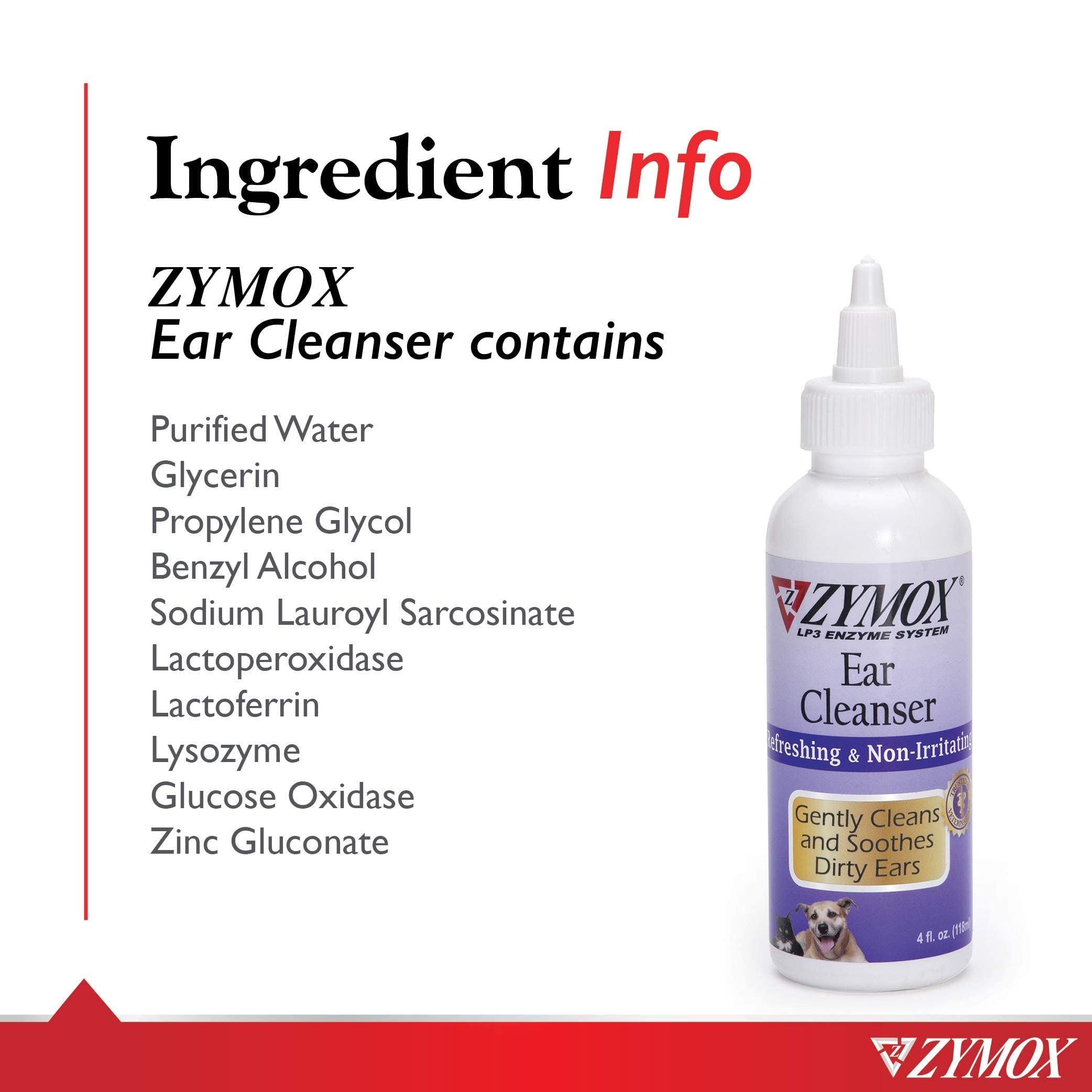 Foto 5 pulgar | Solución Limpiadora De Oídos Zymox Para Perros Y Gatos 120 Ml - Venta Internacional.