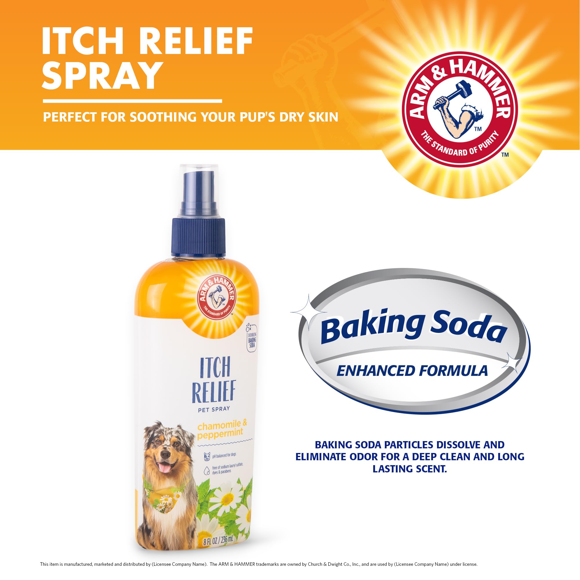 Foto 3 pulgar | Pulverizador Itch Relief Arm & Hammer Para Mascotas Y Perros, 240 Ml - Venta Internacional.