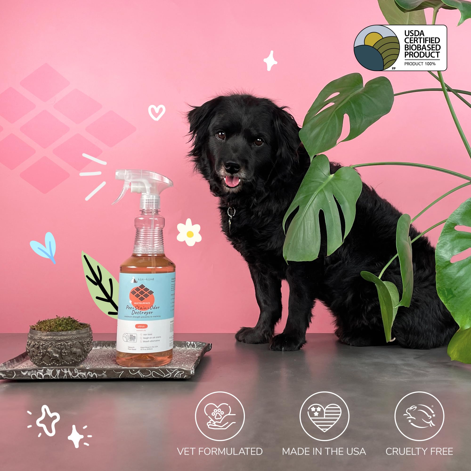 Foto 5 | Eliminador De Olores Para Mascotas Kin+kind Para El Hogar  Desodorante De Basura - Venta Internacional.