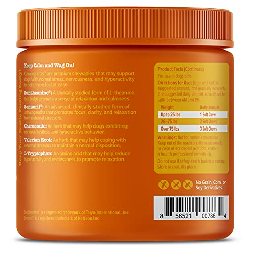 Foto 6 pulgar | Dog Calming Bites Zesty Paws Stress Relief 90 Masticables Blandos - Venta Internacional.