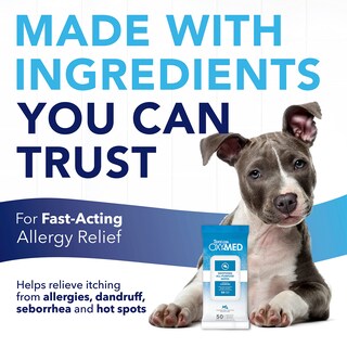 Foto 3 | Toallitas Tropiclean Oxymed Soothing Allover Para Gatos Y Perros, 50 Unidades - Venta Internacional.
