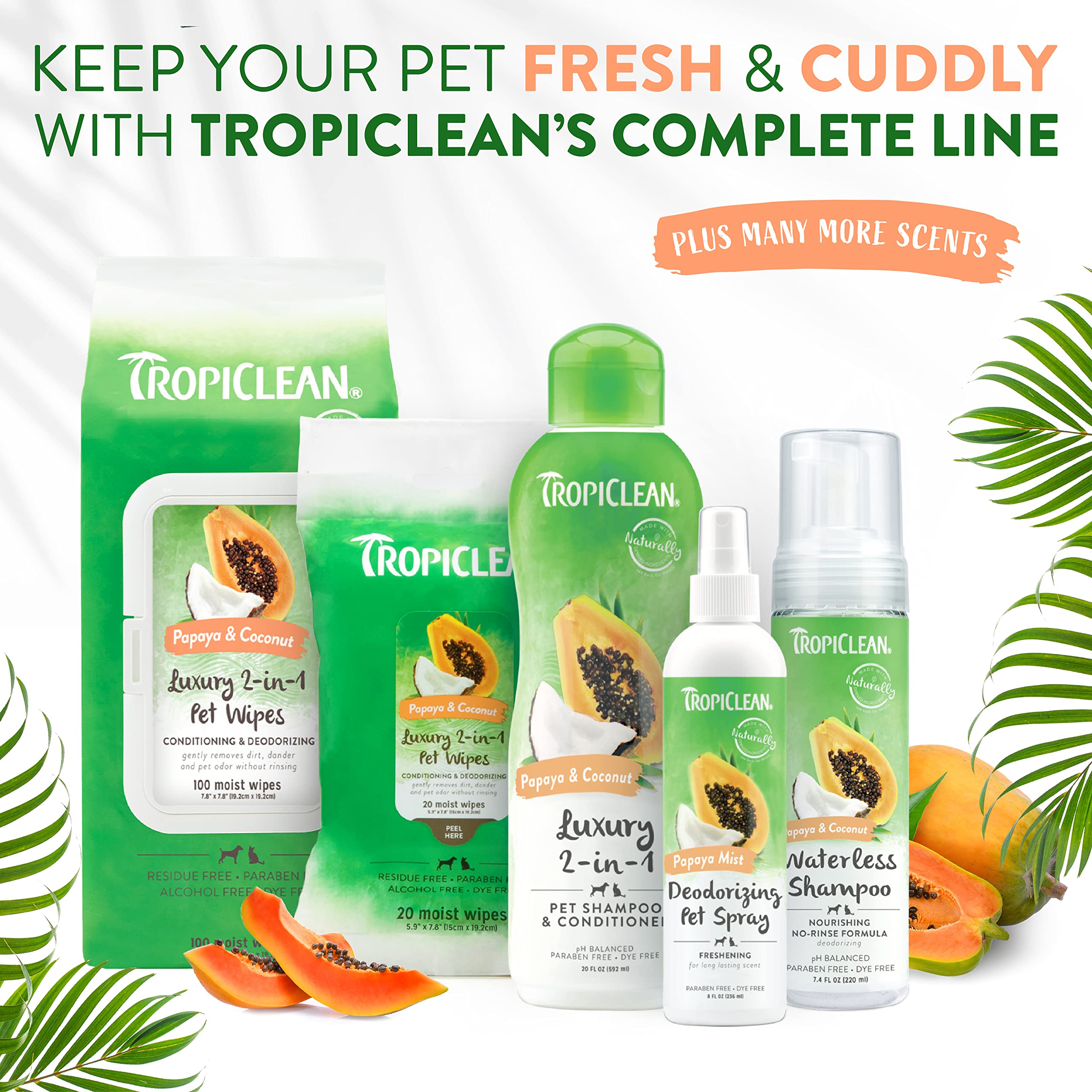 Foto 8 pulgar | Toallitas Para Perros Tropiclean De Limpieza Profunda Con Papaya Y Coco, 100 Unidades - Venta Internacional.