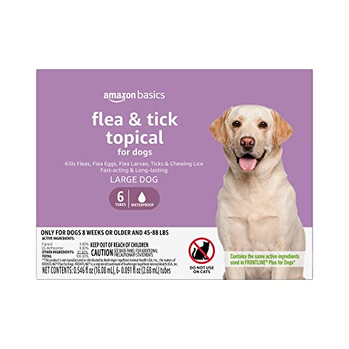 Tratamiento Antipulgas Y Garrapatas Para Perros Amazon Basics, Tamaño Grande, 20-40 Kg - Venta Internacional.
