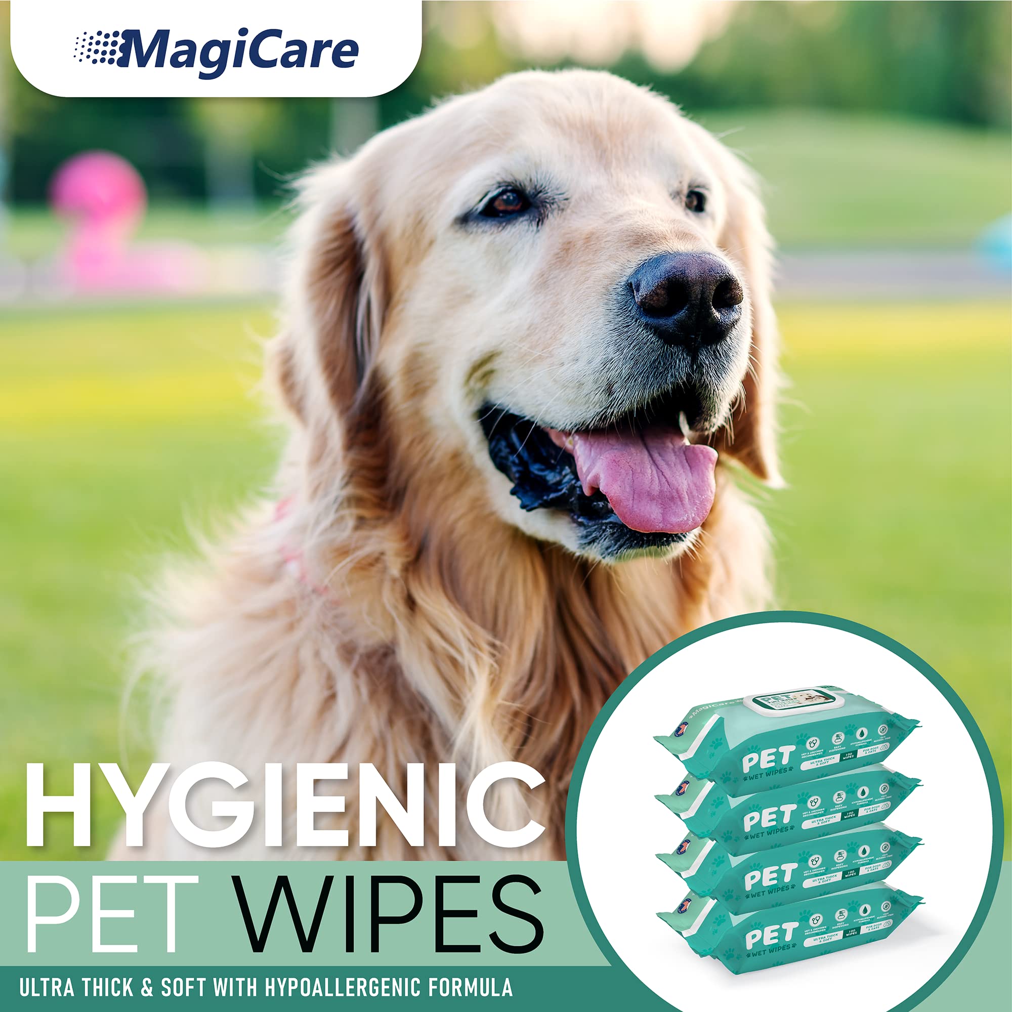 Foto 3 pulgar | Toallitas Para Perros Magicare Para Mascotas, 400 Unidades, Para Cuerpo, Orejas Y Cara - Venta Internacional.