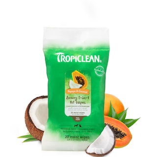 Foto 1 | Toallitas Para Perros Tropiclean De Limpieza Profunda Con Papaya Y Coco, 20 Unidades - Venta Internacional.