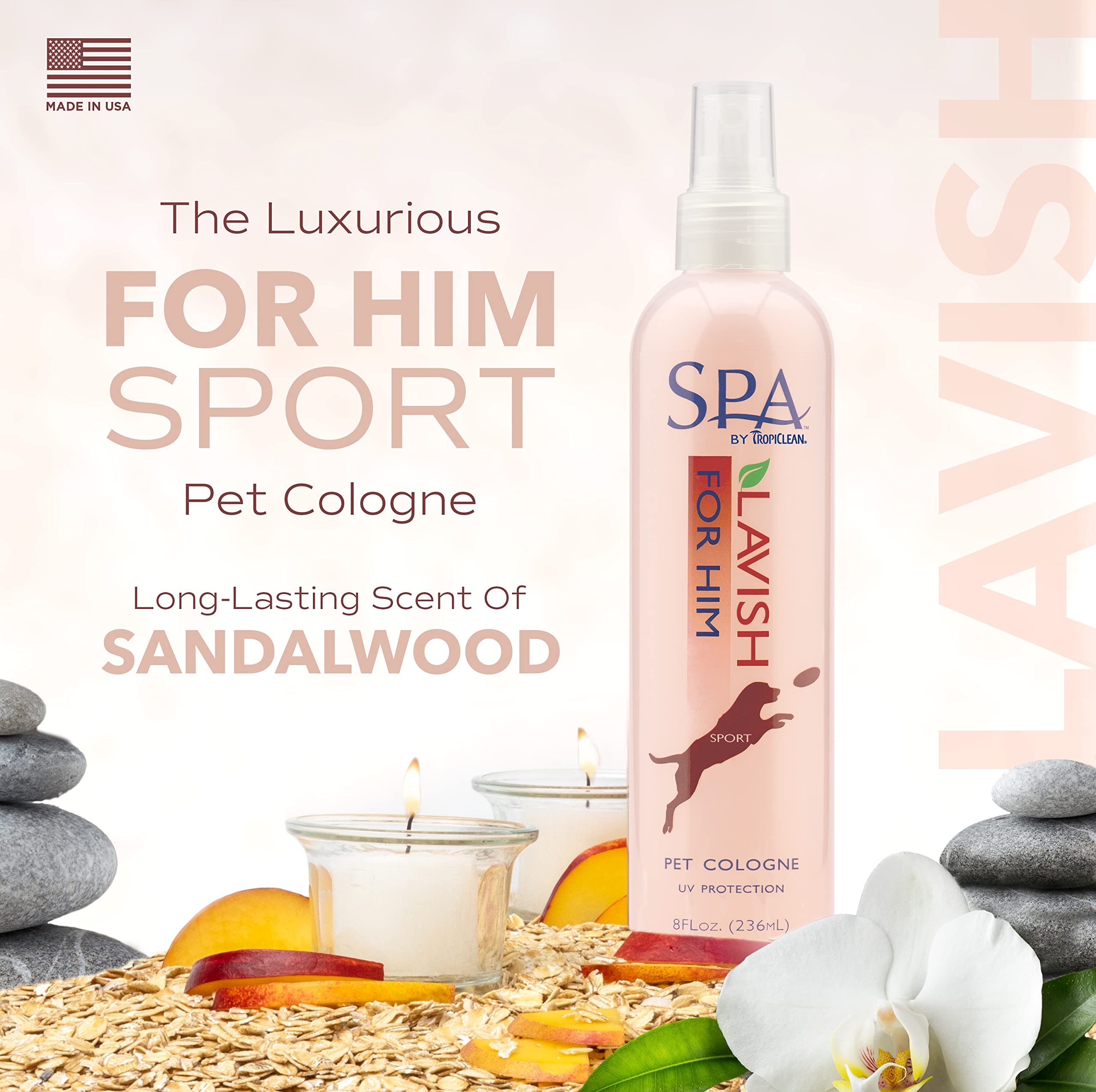 Foto 3 pulgar | Colonia En Aerosol Para Perros Tropiclean Spa Para Hombre Y Hombre, 240 Ml - Venta Internacional.