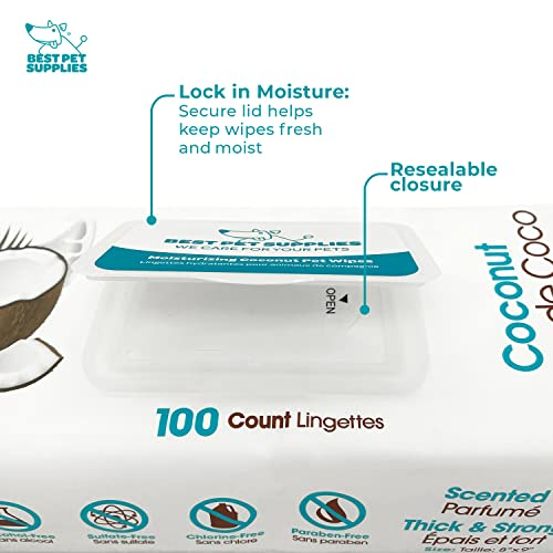 Foto 6 pulgar | Toallitas De Aseo Para Mascotas Best Pet Supplies, Con Aroma A Coco, 100 Ml - Venta Internacional.