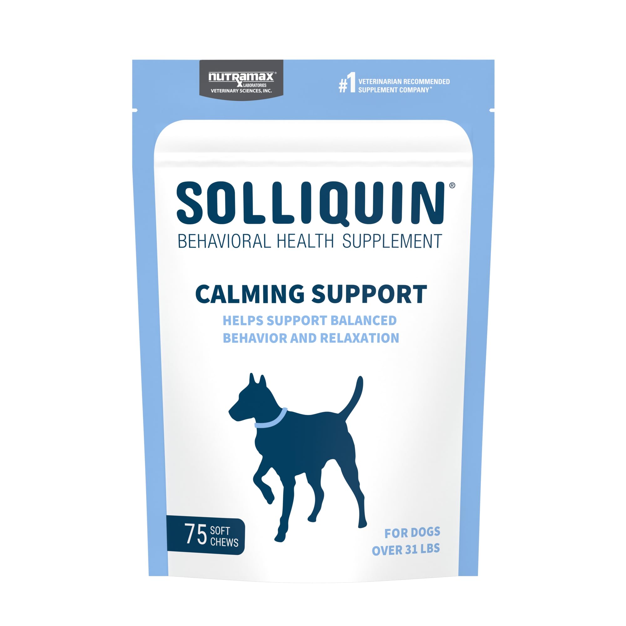 Foto 2 pulgar | Suplemento Nutramax Solliquin Calming Para Perros Grandes, 75 Masticables - Venta Internacional.