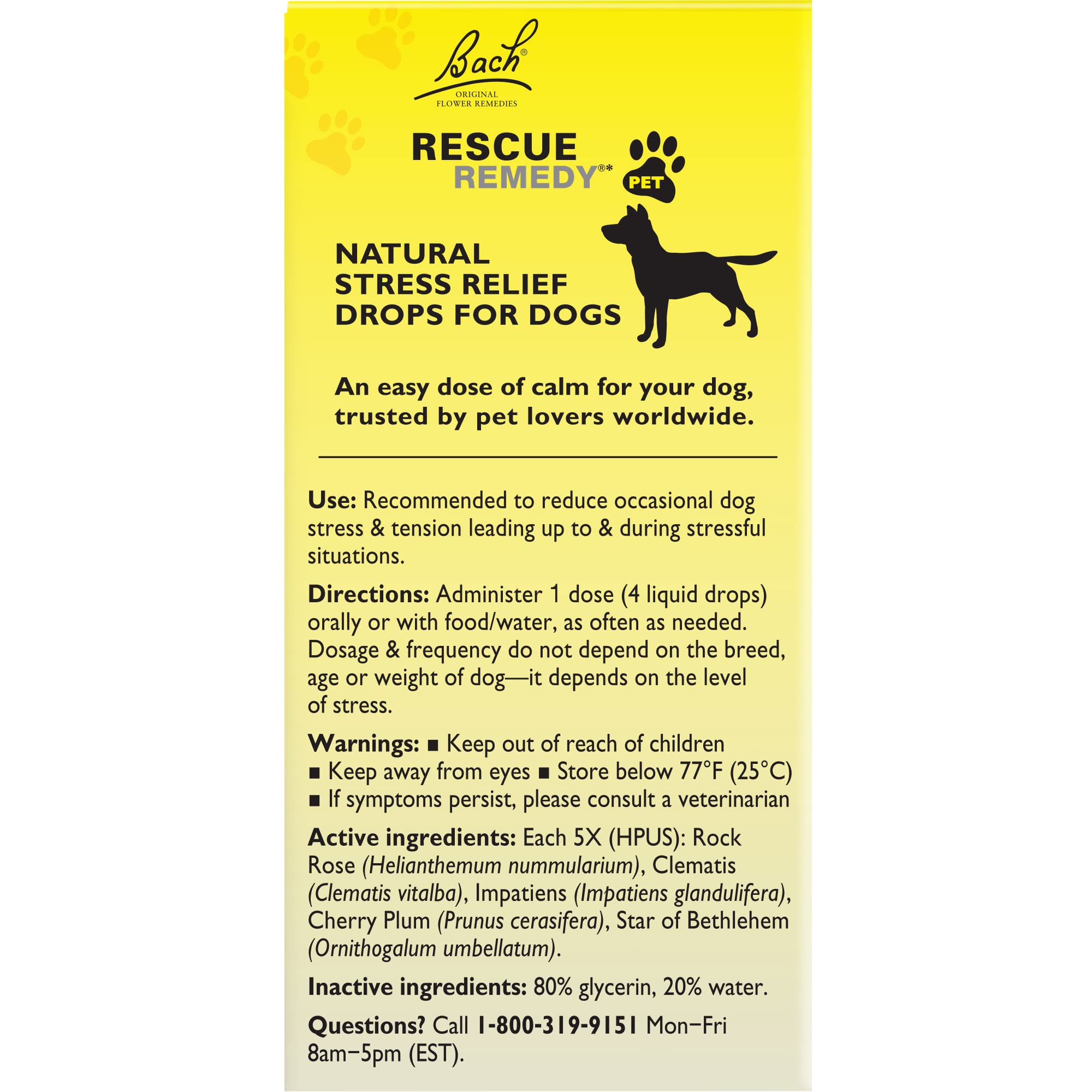 Foto 6 pulgar | Gotas Calmantes Rescue Remedy Pet Para Perros, 20 Ml - Venta Internacional.